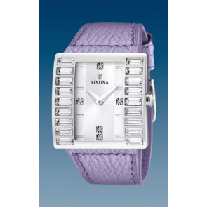 Bracelet de montre Festina F16538-4 Cuir Pourpre 32mm