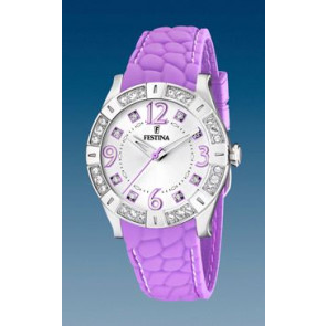 Bracelet de montre Festina F16541-5 Silicone Pourpre 20mm