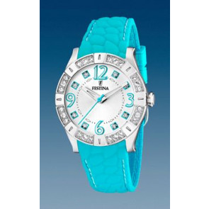 Bracelet de montre Festina F16541-6 Silicone Bleu clair 20mm