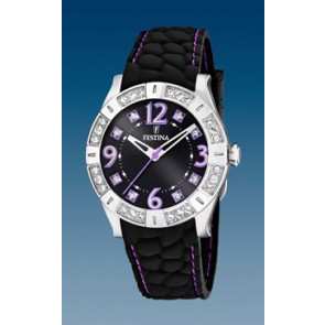 Bracelet de montre Festina F16541-8 Silicone Noir 20mm