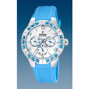Bracelet de montre Festina F16559-2 Caoutchouc Bleu clair 15mm