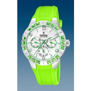 Bracelet de montre Festina F16559-4 Caoutchouc Vert 15mm