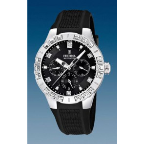 Bracelet de montre Festina F16559-6 Caoutchouc Noir 15mm