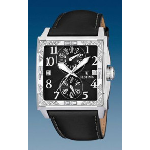 Bracelet de montre Festina F16570-6 Cuir Noir 28mm