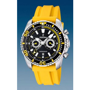 Bracelet de montre Festina F16574-1 Caoutchouc Jaune
