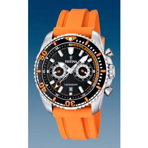 Bracelet de montre Festina F16574-2 Caoutchouc Orange 24mm