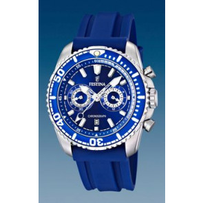 Bracelet de montre Festina F16574-3 Caoutchouc Bleu