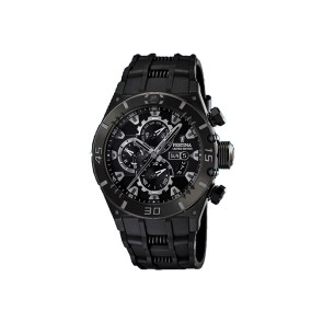 Bracelet de montre Festina F16575-1 / F16575-32 Caoutchouc Noir
