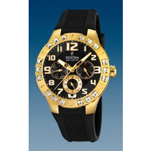 Bracelet de montre Festina F16581-4 Caoutchouc Noir 15mm