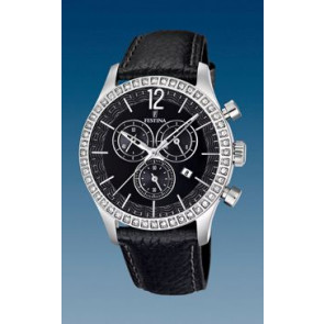 Bracelet de montre Festina F16590-4 Cuir Noir 21mm