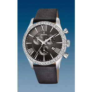 Bracelet de montre Festina F16590-A Cuir Gris anthracite 21mm