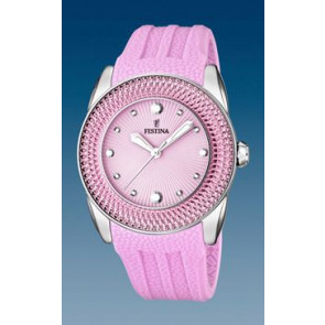 Bracelet de montre Festina F16591-3 Silicone Rose 24mm