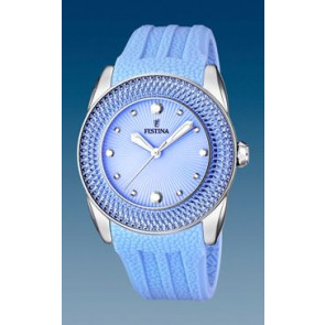 Bracelet de montre Festina F16591-4 Silicone Bleu clair 24mm