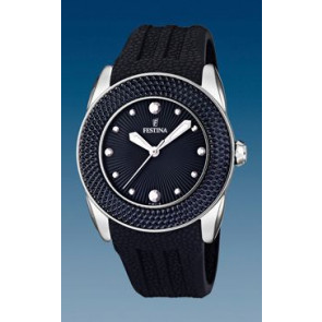 Bracelet de montre Festina F16591-5 Silicone Noir 24mm