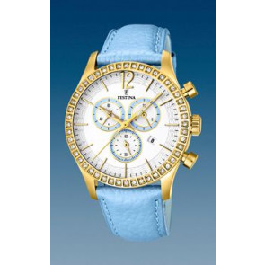 Bracelet de montre Festina F16605-2 Cuir Bleu clair 21mm