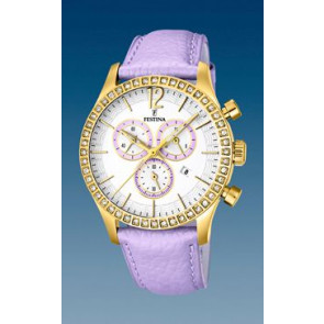 Bracelet de montre Festina F16605-3 Cuir Pourpre 21mm