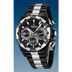 Festina bracelet de montre F16660 / BA03335 Métal Noir