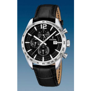 Bracelet de montre Festina F16760-4 Cuir Noir 22mm