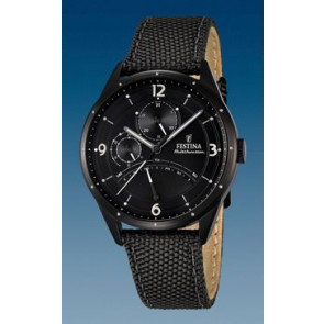 Bracelet de montre Festina F16849-3 Cuir Noir 20mm