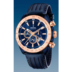 Bracelet de montre Festina F16897-1 Cuir Bleu 25mm