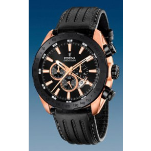 Bracelet de montre Festina F16900 / F16900-1 / F16899 Cuir Noir 25mm