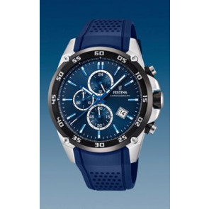Bracelet de montre Festina F20330-2 Caoutchouc Bleu 25mm