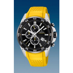 Bracelet de montre Festina F20330-3 Caoutchouc Jaune 25mm