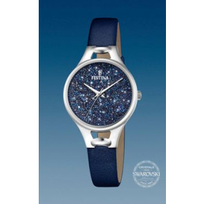 Bracelet de montre Festina F20334-2 Cuir Bleu 10mm