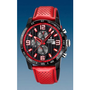 Bracelet de montre Festina F20339-5 Cuir Rouge 23mm