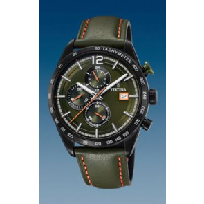 Bracelet de montre Festina F20344-6 Cuir Olive verte 22mm