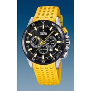 Bracelet de montre Festina F20353-5 / F20353-A Silicone Jaune 22mm