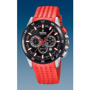 Bracelet de montre Festina F20353-8 / F20353-C Silicone Rouge 22mm