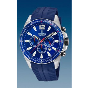 Bracelet de montre Festina F20376-1 Silicone Bleu