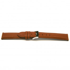 Bracelet de montre F311 Saffiano Cuir Cognac 18mm + coutures brunes