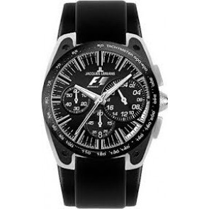 Bracelet de montre Jacques Lemans F5033-ZW Cuir Noir 18mm