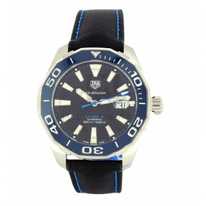 Bracelet de montre Tag Heuer FC6395 Nylon Noir 21.5mm