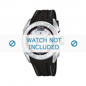 Bracelet de montre Festina F16670-8 / F16505 Caoutchouc Noir 25mm