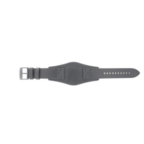 Bracelet de montre Fossil FS4617 / Machine Cuir Noir 24mm