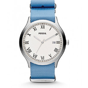 Bracelet de montre Fossil FS4797 Textile Bleu 22mm