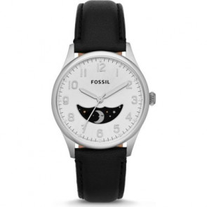 Bracelet de montre Fossil FS4846 Cuir Noir 20mm