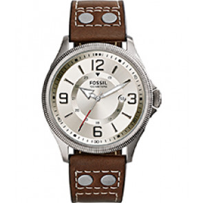 Bracelet de montre Fossil FS4936 Cuir/Textile Brun 22mm