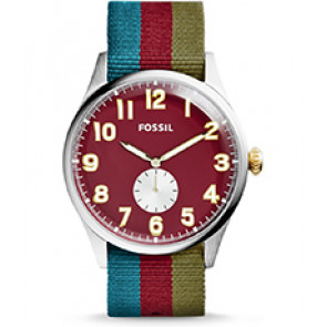 Bracelet de montre Fossil FS4955 Textile Multicolore 22mm