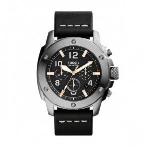 Bracelet de montre Fossil FS5016 Cuir Noir 24mm
