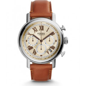 Bracelet de montre Fossil FS5117 Cuir Brun 20mm