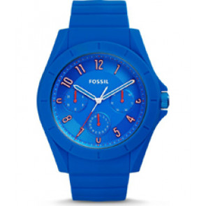 Bracelet de montre (Combinaison bracelet + cas) Fossil FS5219 Silicone Bleu