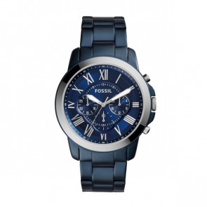 Fossil bracelet de montre FS5230 Métal Bleu 22mm