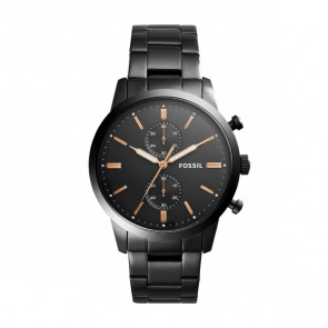 Bracelet de montre Fossil FS5379 Acier Noir 22mm