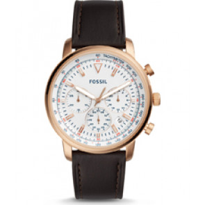 Bracelet de montre Fossil FS5415 Cuir Noir 22mm