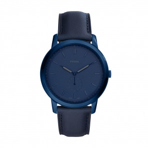 Bracelet de montre Fossil FS5448 Cuir Bleu 22mm