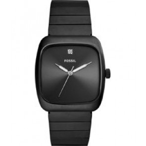 Bracelet de montre Fossil FS5477 Acier inoxydable Noir 22mm